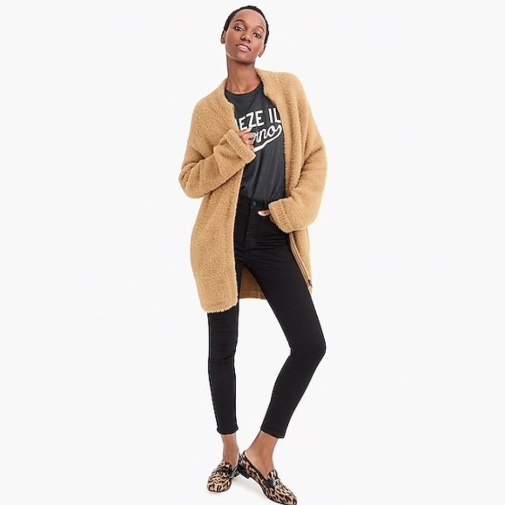 J. Crew Point Sur Fuzzy Cardigan Jacket